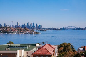 View towards the Sydney CBD skyline