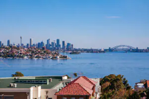 View towards the Sydney CBD skyline